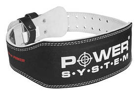 Пояс для важкої атлетики Power System PS-3250 Power Basic шкіряний Black S