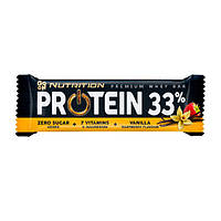 Батончик углеводно-протеиновый Protein 33% Bar (vanilla raspberry) 50 г, Go On! Nutrition Китти