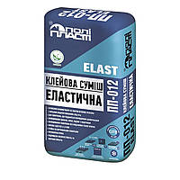 Клей для керамогранита ПП-012 ELAST, ТМ Полипласт, серый, 25кг (1885066285)