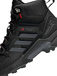 Чоловічі зимові кросівки Adidas Terrex Swift R Termo Black Gray, фото 6