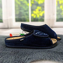 Капці жіночі Inblu на липучці з корковою устілкою сині 4249, фото 2