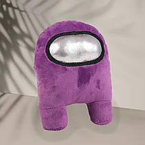 М'яка іграшка Among us, фіолетова, 22 см.