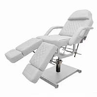 Косметологическая кресло-кушетка на гидравлике Mr.Helix Premium, Белая