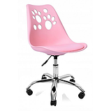 Крісло офісне, комп'ютерне Bonro B-881 рожеве, фото 4