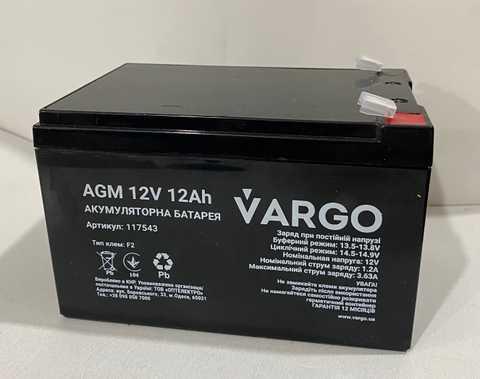 Акумулятор VARGO 12V 12AH (V-117543)