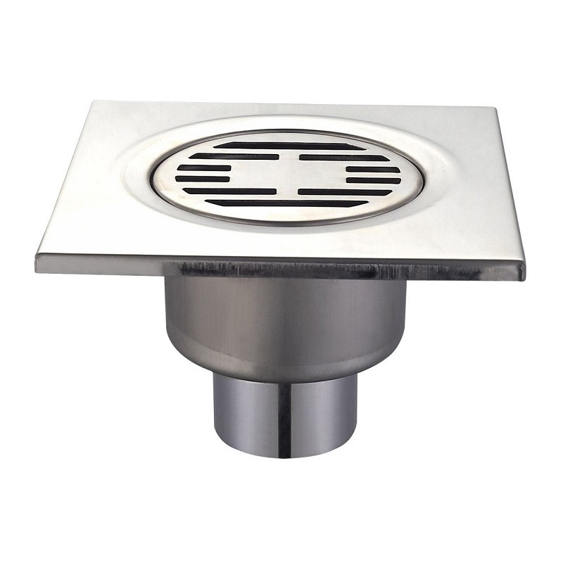 Душовий трап із неіржавкої сталі SUS304 MIXXUS DRAIN-03-15x15-180 (пряме відведення) (MI3422)