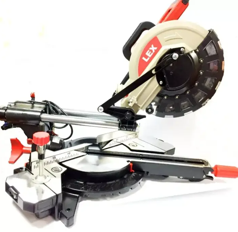 Пила торцювальна з протяжкою LEX LXCM250 2500 Вт Диск 255 мм, фото 1