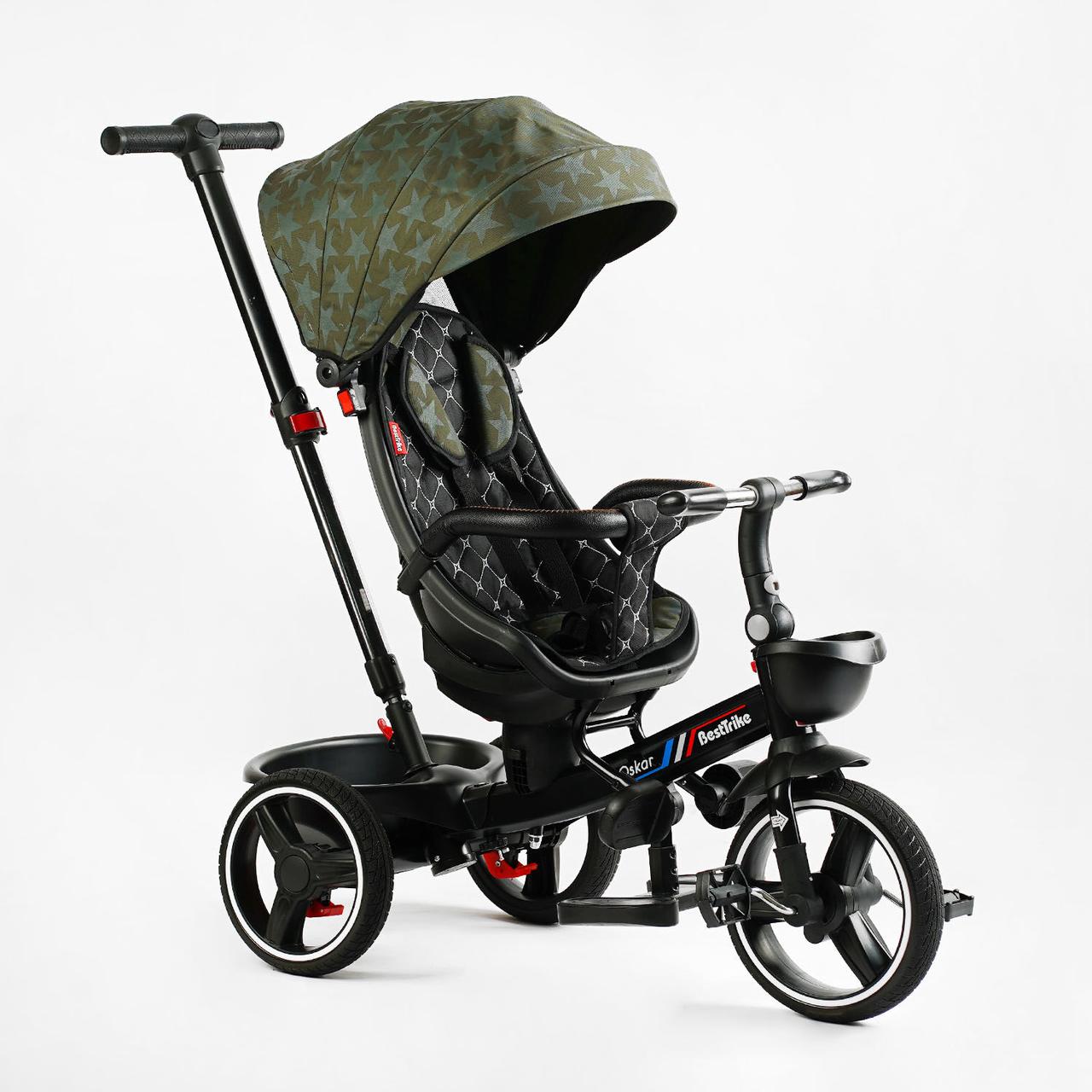 Велосипед триколісний BestTrike Oscar 6390 – 12-020 батьківська ручка, сидіння поворотне, фото 1