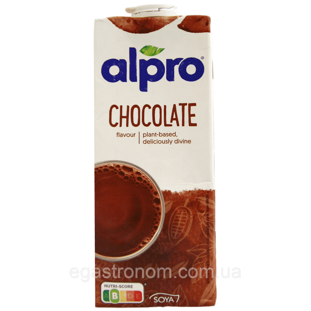 Молоко соєве зі смаком шоколаду Альпро Alpro chocolate flavour 1L 8шт/ящ (Код: 00-00015133)