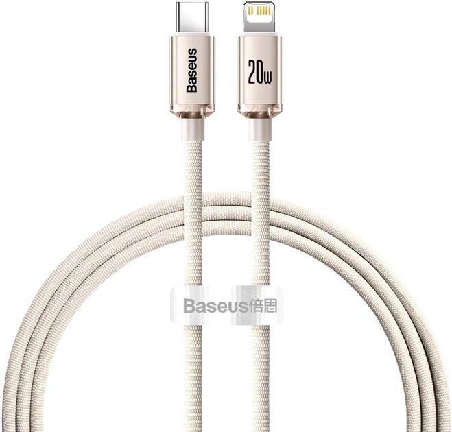 Кабель Baseus Crystal Shine Series Type-C to Lightning 20W 2m Pink (CAJY001404)