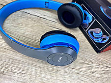 Бездротові накладні Bluetooth навушники P47 Wireless з FM приймачем, фото 3