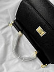 Жіноча сумка Dolce&Gabbana Sicily чорна з натуральної шкіри, фото 4
