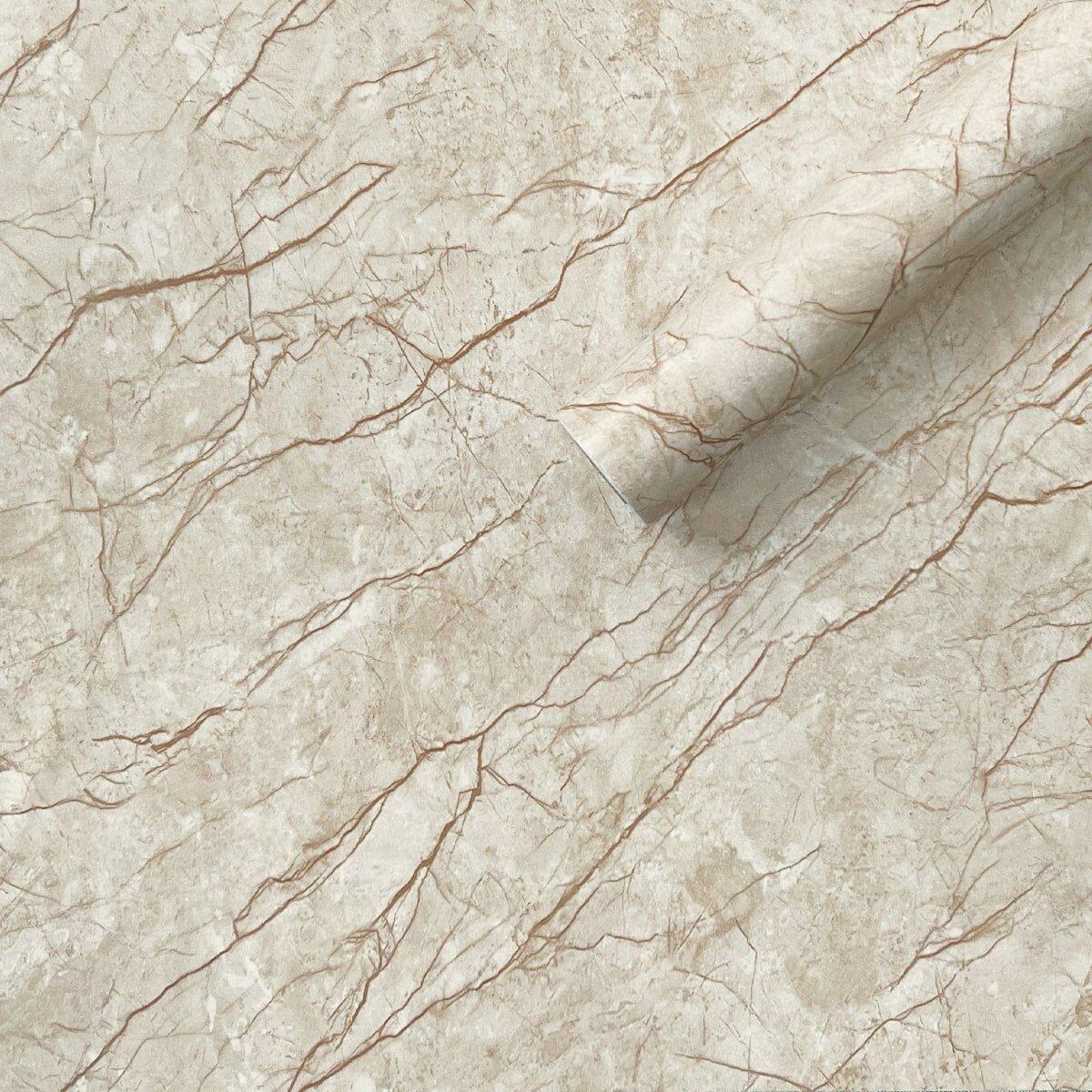 Самоклеюча плівка 0,45х10м х 0,07мм Бежевий мармур класичний SW-00001277