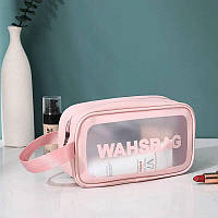 Женская косметичка WASHBAG розовая маленькая