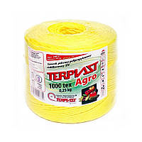 Шнурок садовий TEX1000/250м Terplast (Польща) 0,25 кг жовтий