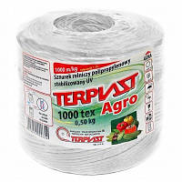 Шнурок садовий TEX1000/500м Terplast (Польща) 0,5 кг білий