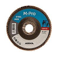 Лепестковый шлифовальный диск M-PRO 127х22мм Inox CER, P60, конический