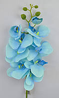Искусственная ветка фаленопсис голубой H100см