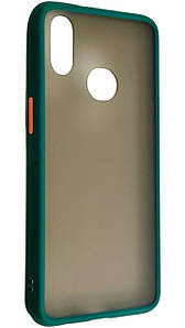 TPU чохол накладка Matte Color Case для Samsung Galaxy A10S темно-зелений