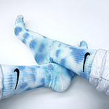 Набір у коробці 6 пар високі чоловічі шкарпетки Nike/найк — Tie-Dye кольорові Подарунковий тай дай, фото 3