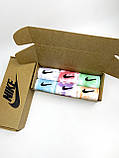 Набір у коробці 6 пар високі чоловічі шкарпетки Nike/найк — Tie-Dye кольорові Подарунковий тай дай, фото 4