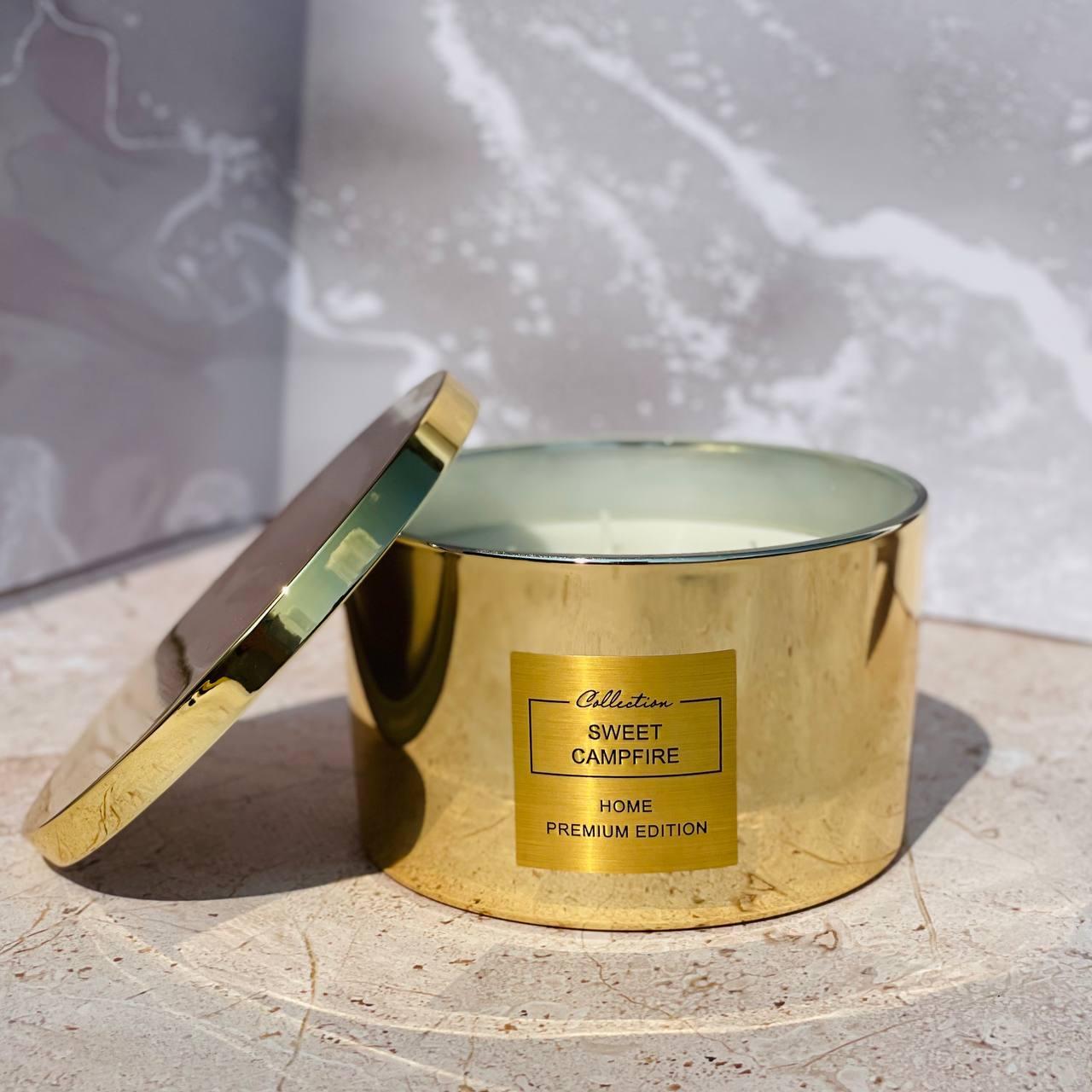 Ароматична свічка Pepco Home Luxury Candle Pudding (золота)