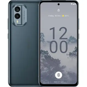 Смартфон Nokia X30 8/256GB Cloudy Blue, 2sim, екран 6.43" AMOLED, 50+13/16Мп, GPS, 5G, 4200мАч, Snapdragon 695