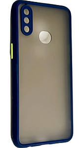 TPU чехол накладка Matte Color Case для Samsung Galaxy A10S синий