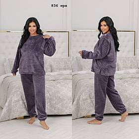 Домашній костюм-піжама батальна 836 ерх