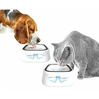 Миска непроливайка с плавающим диском для собак и кошек 1.5л 207170