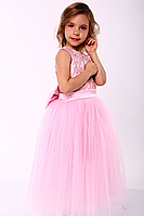 Праздничное розовое платье для девочки, на рост 98 см (3-4 года)