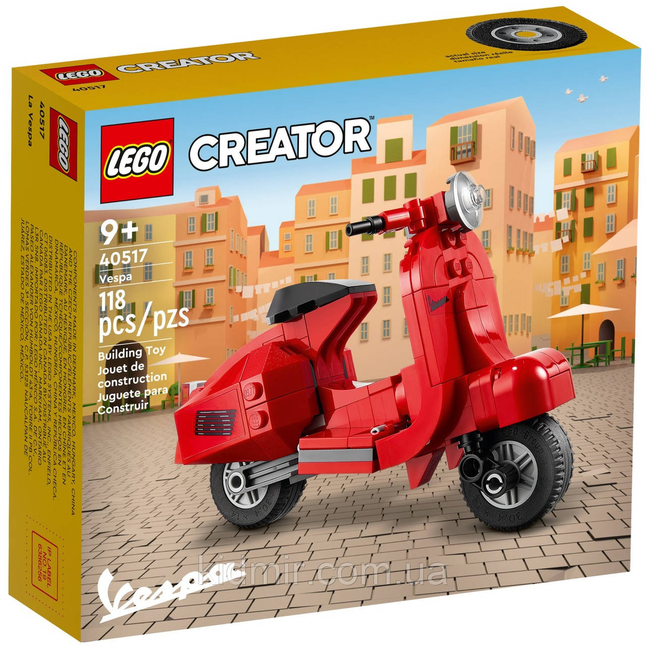 Конструктор LEGO Creator 40517 Моторолер Vespa