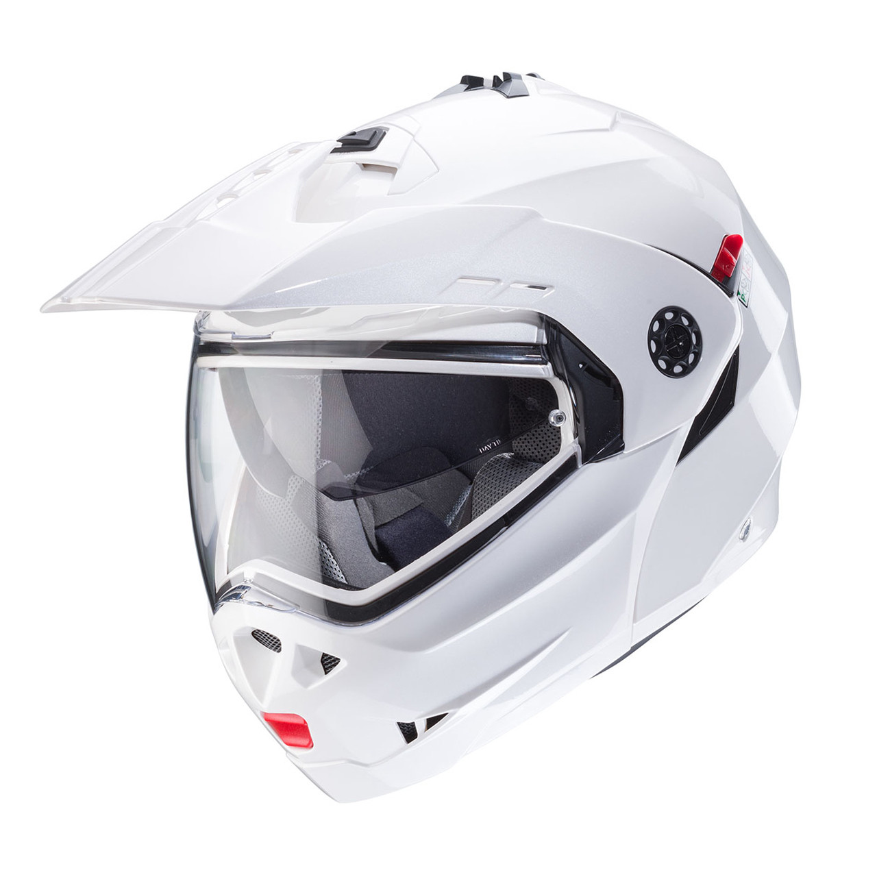 МОТОШОЛОМ МОДУЛЯР ДУАЛСПОРТ CABERG TOURMAX X КОЛІР WHITE METAL