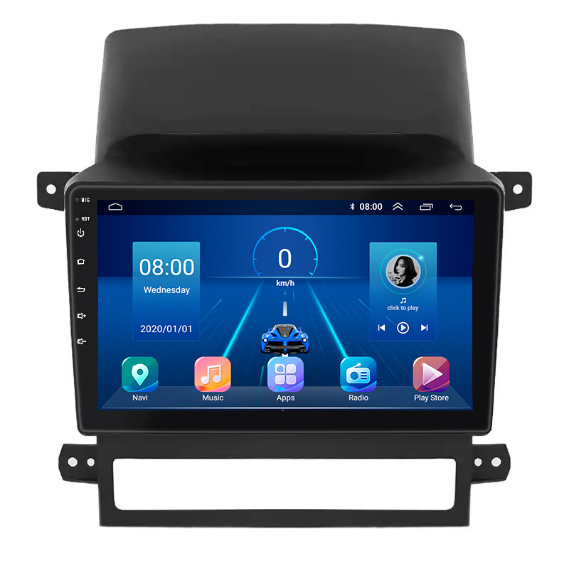 Штатна магнітола Lesko для Chevrolet Captiva I 2006-2011 екран 9" 6/128Gb 4G Wi-Fi GPS Top 1 шт.