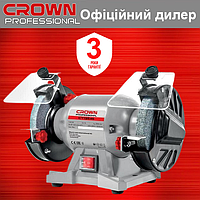 Заточной станок CROWN CT13545 мощный электрический точильный станок 125мм точило для дома и гаража