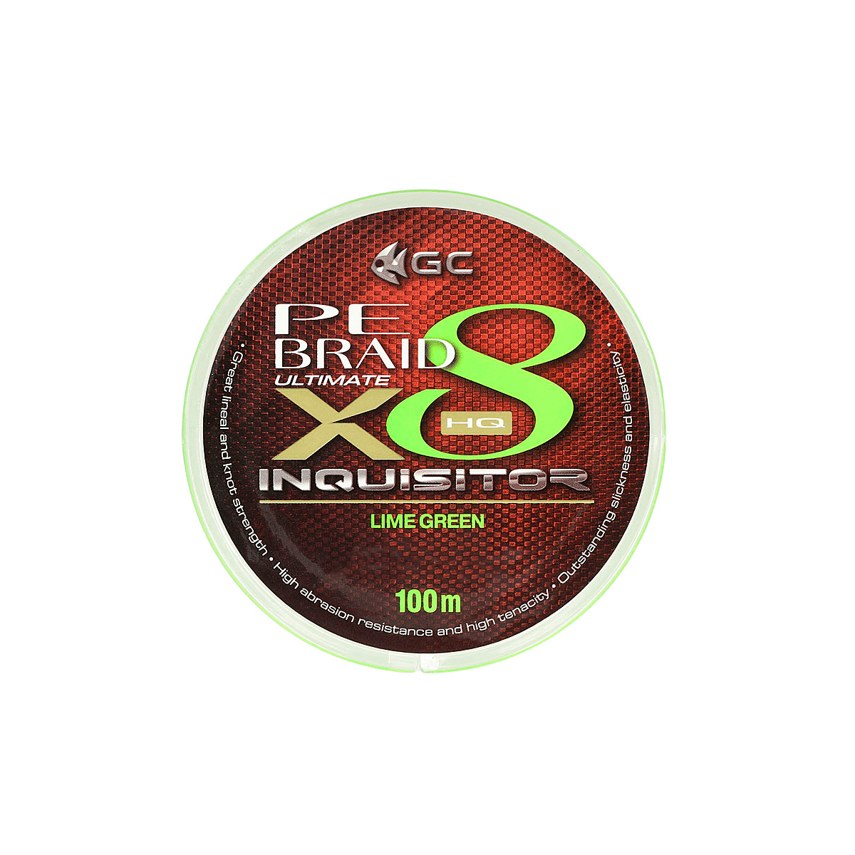 Шнур GC Inquisitor X8 LG 100м #0.6/0.128мм (флуоресцентно-зелений), фото 1