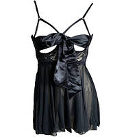 Пижама Черная Роза S-М Yiyue стринги в комплекте черный