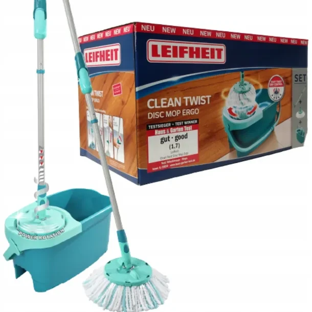 Набір для прибирання  Leifheit Clean Twist Disc Mop Ergo швабра+відро
