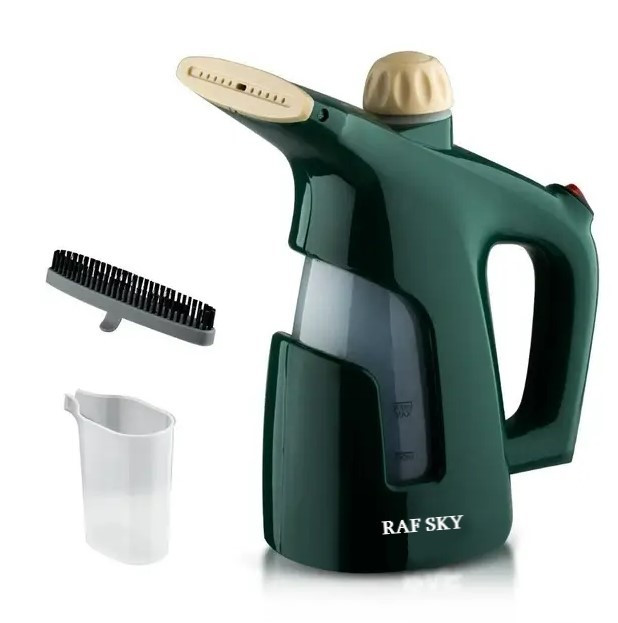 Ручний вертикальний відпарювач RAF SKY для одягу із мірною чашею для води на 1000 Вт, фото 1