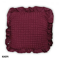 Подушка з наволочкою 45*45 см Бордовий, Декоративна подушка для інтер'єру