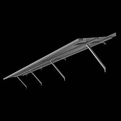 Дашок Козирок 3500х550х400 для гаража, вхідної групи захисний КозГ-5 металевий