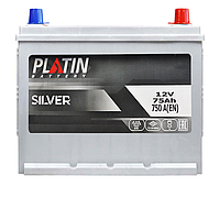 Автомобильный аккумулятор PLATIN Silver Asia SMF 75Ah 750A R+ (N50) н.к.