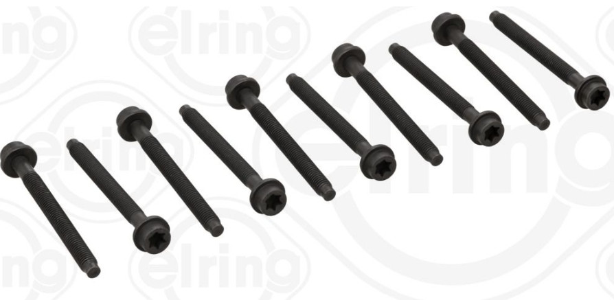 Комплект болтів ГБЦ Elring 802.870 для Ford: Escort, Fiesta, Focus, Maverick, Mondeo, Orion, Ranger, Connect, Transit,, фото 1