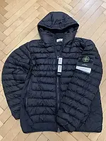 Микропуховик куртка черная Stone Island (Размер: XS S M L XL)