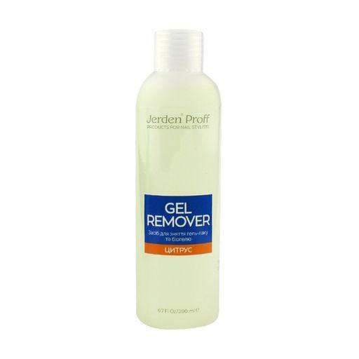 Засіб для зняття гель-лаку Jerden Proff Gel Remover, Цитрус, 200 мл