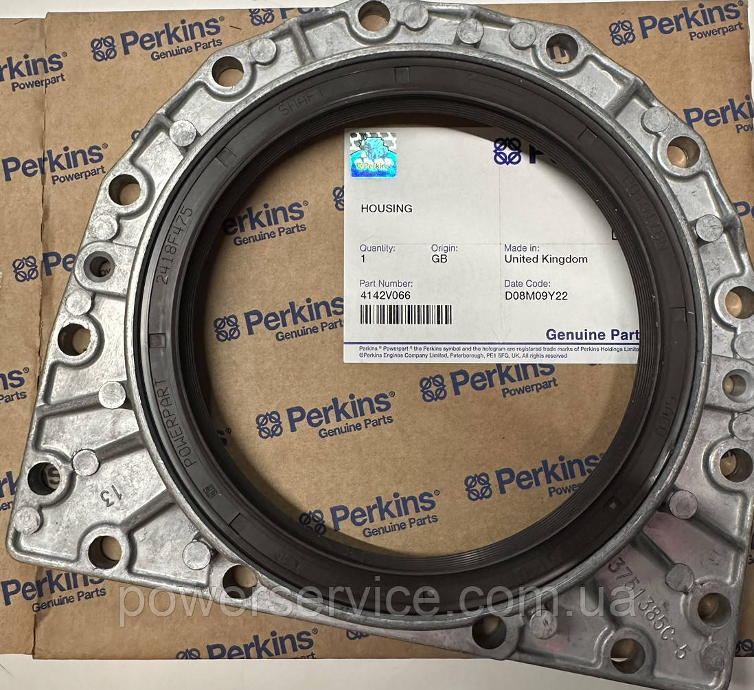 Задний сальник в корпусе 4142V066 Perkins, Перкинс, Перкінс