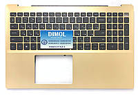 Оригинальная клавиатура для ноутбука Dell Vostro 15 5590, V5590 series, rus, black, подсветка, золотая панель
