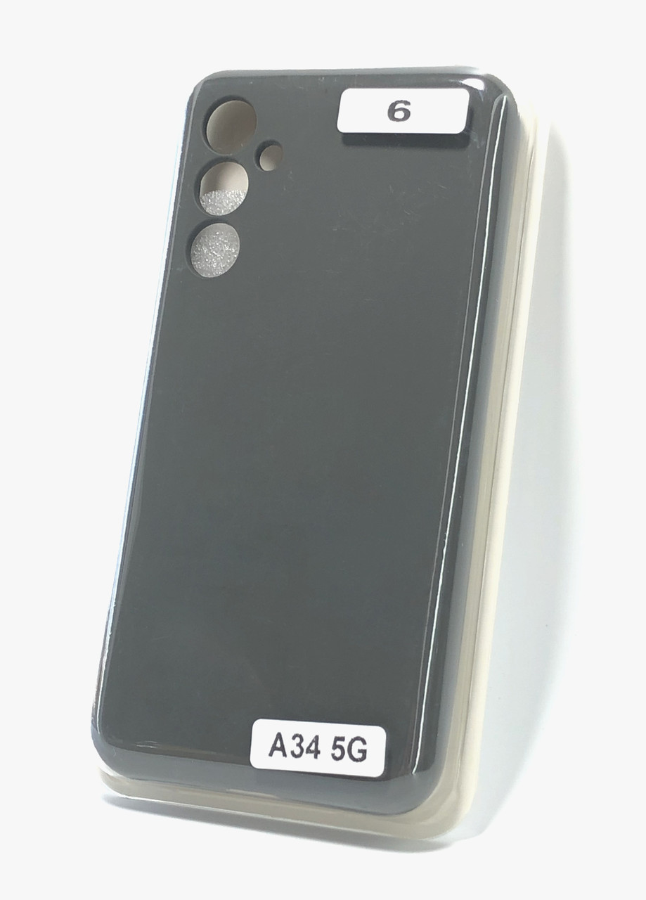 Чохол для телефону Samsung A34 (5G) Silicone Original FULL №6 Cocoa (4you)