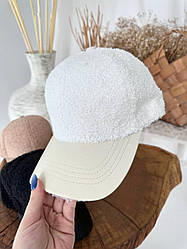 Осіння кепка "Тедді" молочна