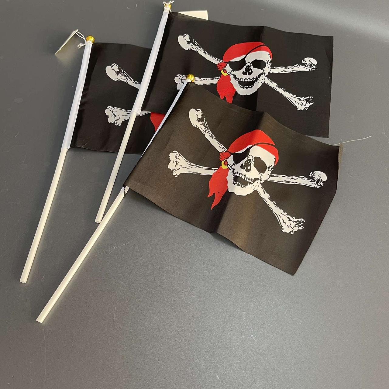 Прапор піратів, 20*30 см, малий, Пиратский флаг "Веселый Роджер", фото 1